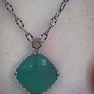 Tacori Onyx Envy pendant with chain. 18 inch chain.